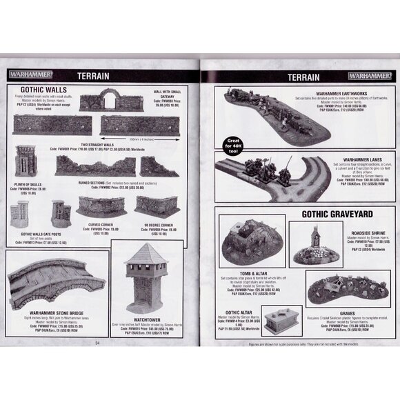 Forge World 2001 Catalogue No. 1 Warhammer 40K Resin Models Terrain VG - Picture 6 of 8